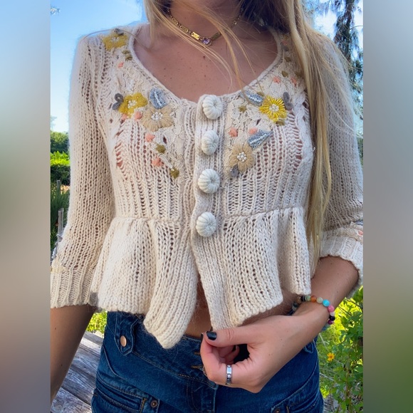 Anthropologie Sweaters - Anthropologie golden doors mohair cardigan